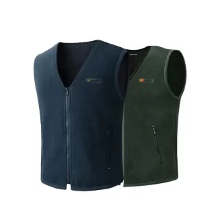 Winter zippered velvet vest