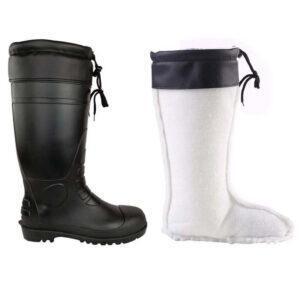 Winter cold and warm 5S (anti-smash, anti-wear, anti-acid, anti-puncture and anti-slip) safety boots