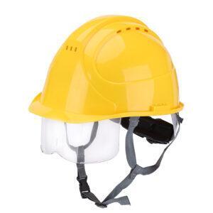 European standard CE EN397 American standard ANSI certified breathable safety helmet with safety goggles