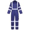 Grey fr coveralls safety protective coverall suit with reflective