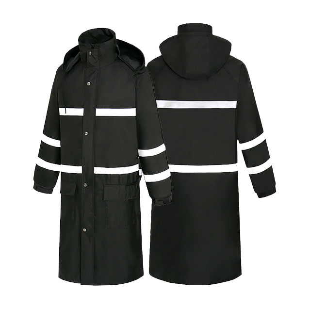 Adult thickened one-piece polyester raincoat