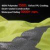 Mens High Visibility Jacket Waterproof with Hood - Image 3