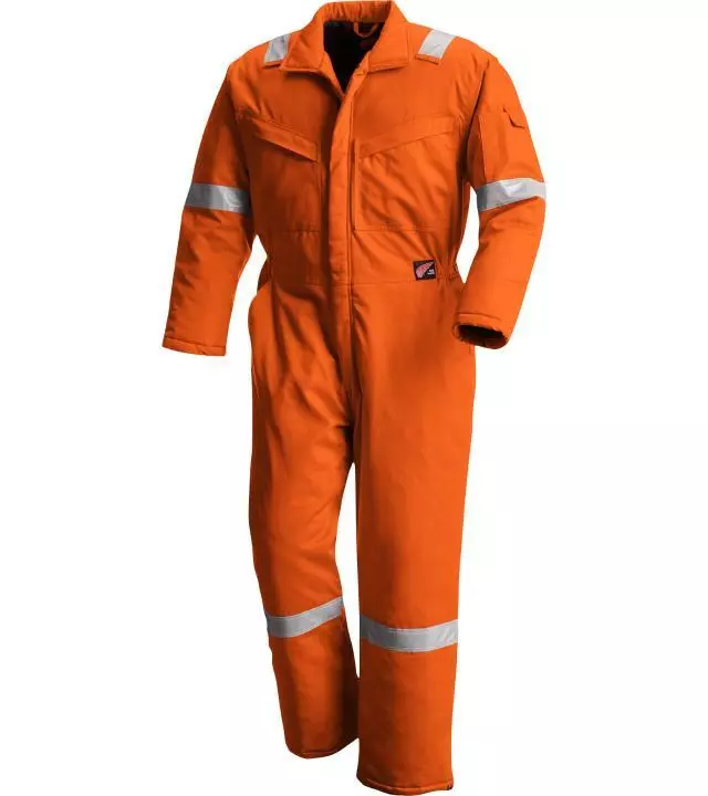 Custom Orange Flame-Retardant Safety High-Visibility Coverall for Workwear