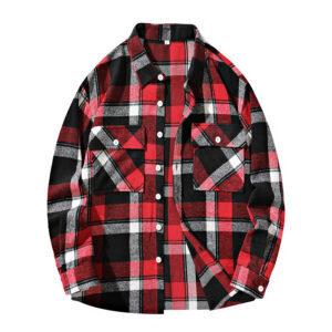 Professional Long-Sleeve Plaid Workwear Shirt