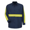 Yellow High Visibility Mining Reflective Safety Hi Vis Work Shirt
