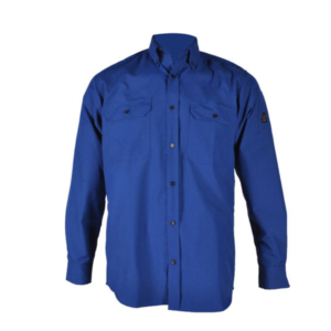 Cheap Black/Blue Fire Retardant FR Long Sleeve Safety Shirts