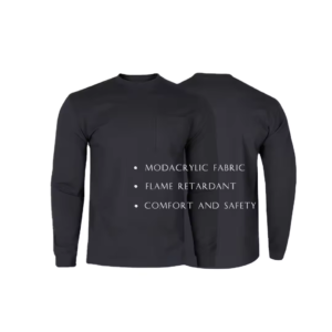 Long Sleeve FR Clothes Fire Retardant Henley Shirts