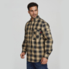 Hot Sale Cotton Flannelette Plaid Jacket Cover Long Sleeve Shirt Man shirt with chest pockets - Image 2