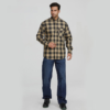 Hot Sale Cotton Flannelette Plaid Jacket Cover Long Sleeve Shirt Man shirt with chest pockets - Image 6