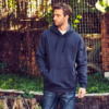 fleece Men black workwear sweat shirt safety work wear hoodie - Image 4