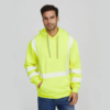 HI VIS modacrylic Fleece 12oz flame resistant pullover FR hoodie - Image 5