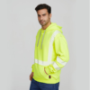 HI VIS modacrylic Fleece 12oz flame resistant pullover FR hoodie - Image 7