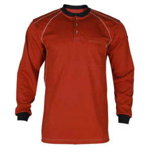 Fire Retardant Shirt Safety Orange FR Knit Welding Work Shirts