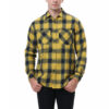 Hot Sale Cotton Flannelette Plaid Jacket Cover Long Sleeve Shirt Man shirt with chest pockets