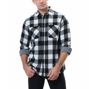 Flame Resistant Classic Plaid Shirts Workwear Shirts For Men