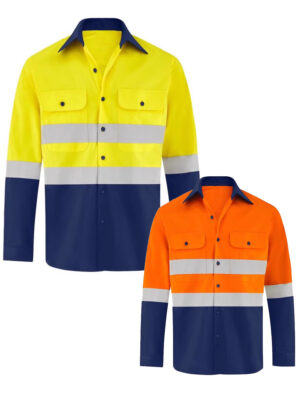 Reflective T Shirt Men High Visibility Reflective Safety Shirt Hi Vis Workwear Polo Shirt - Image 7