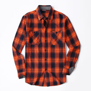 Fashion European And American Size Work  Plaid shirt