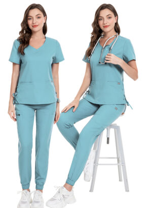 72% recycled polyester 23% viscose 5% spandex medical uniforms beauty salon nursing uniform - Image 6