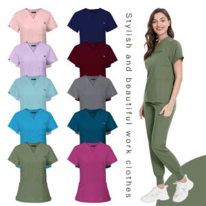 Customized Unisex Scrub Uniform with Recycled Fabric
