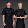 Work Uniforms Men Women Embroidered Waiter Attire Hotel Shop Cafe Shop - Image 4