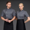 Work Uniforms Men Women Embroidered Waiter Attire Hotel Shop Cafe Shop - Image 3