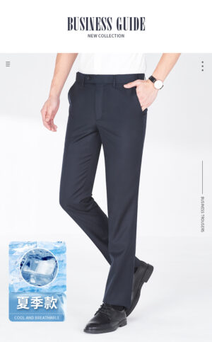Workwear Summer Thin Drape Suit Pants Straight - Image 10