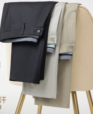 Uniform business trousers straight-leg high-grade wool Stretch pants - Image 10