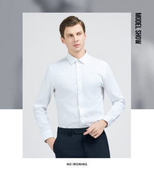 High-grade shirts Uniform Government ready-to-wear ironing casual long-sleeved shirts - Image 3