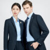 Uniform Suit navy blue government bank professional attire