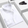 Uniform work clothes pure cotton white shirt