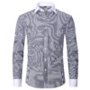 Three-proof Dress Men's Fabric ShirtsSolid Long Sleeve Shirt - Image 14
