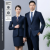 Navy Blue Work Clothes Men Women Enterprise Formal Office Uniform - Image 9