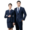 Navy Blue Work Clothes Men Women Enterprise Formal Office Uniform
