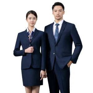 Navy Blue Work Clothes Men Women Enterprise Formal Office Uniform