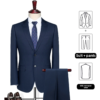 Personalized White Collar Professional Wear Tailor-Made Black Office Uniform - Image 7