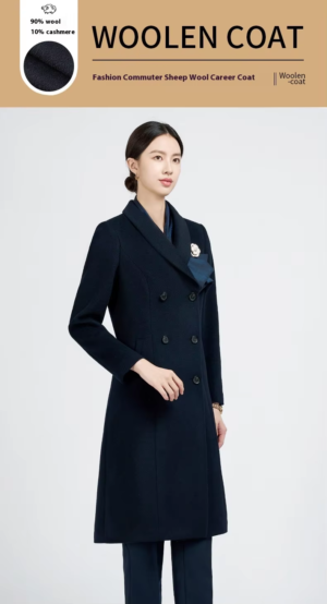 Women's Elegant Government Bank Long Outwear Stewardess Office Uniform - Image 2