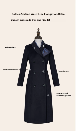 Women's Elegant Government Bank Long Outwear Stewardess Office Uniform - Image 11