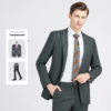 Government Bank High Collar White Gray Suit Office Uniform - Image 4