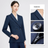 Men's & Women's Royal Blue Professional Button Decoration Suits Office Uniform - Image 5