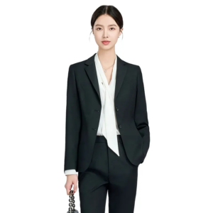 Black Men's and Women's Casual Small Suit Office Uniform