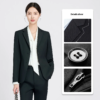 Black Men's and Women's Casual Small Suit Office Uniform - Image 3