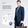Men's Classy Single-Breasted Suit Formal Business Outwear Office Uniform - Image 5