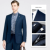 Men's Classy Single-Breasted Suit Formal Business Outwear Office Uniform - Image 6