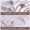 Knitted Formal Style Personalized Features Men's Pure Cotton Business Casual Shirt - Image 6