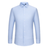 Long Sleeves No-Iron Professional Clothing Direct from Factory Casual Men's Blue Plaid Shirt