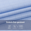 Long Sleeves No-Iron Professional Clothing Direct from Factory Casual Men's Blue Plaid Shirt - Image 5