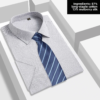 Men's Light Gray Mulberry Silk White Collar Summer Non-Iron Short-Sleeved Polo Shirt - Image 2