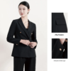 Black Double-Breasted Work Clothing Button Spring Professional Suit Office Uniform - Image 4