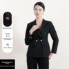 Black Double-Breasted Work Clothing Button Spring Professional Suit Office Uniform - Image 5