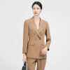 Women's Khaki Colored Goddess Style Work Suit Office Uniform - Image 2